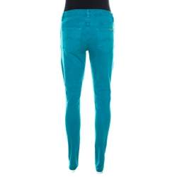 Pre Owned بنطلون جينز سكيني مايكل كورس دينم أزرق مرصع بجيوب مزينة S