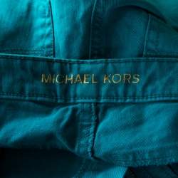 Pre Owned بنطلون جينز سكيني مايكل كورس دينم أزرق مرصع بجيوب مزينة S