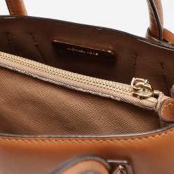 Michael Kors Brown Leather Mini Studded Mercer Tote