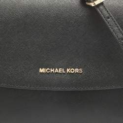 Michael Kors Black Saffiano Leather Sofia Top Handle Bag