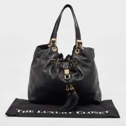 Pre Owned حقيبة كتف مايكل كورس كامبو جلد أزرق كبيرة برباط