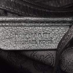 Pre Owned حقيبة كتف مايكل كورس كامبو جلد أزرق كبيرة برباط