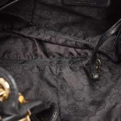 Pre Owned حقيبة كتف مايكل كورس كامبو جلد أزرق كبيرة برباط