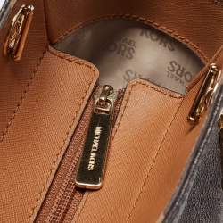 Pre Owned حقيبة كتف مايكل كورس سلسلة ترافيل جيت سيت جلد سوداء