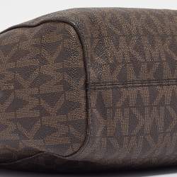 Pre Owned حقيبة كتف مايكل كورس سلسلة ترافيل جيت سيت جلد سوداء