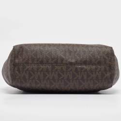 Pre Owned حقيبة كتف مايكل كورس سلسلة ترافيل جيت سيت جلد سوداء