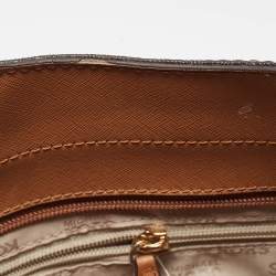 Pre Owned حقيبة كتف مايكل كورس سلسلة ترافيل جيت سيت جلد سوداء