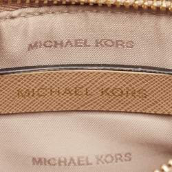 Michael Kors Brown/Beige Signature Coated Canvas and Leather Mini Mercer Tote