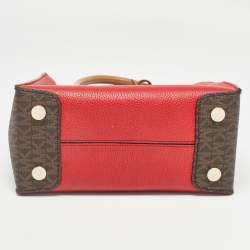 Pre Owned Michael Kors Multicolor Signature Coated Canvas and Leather Mercer Tote