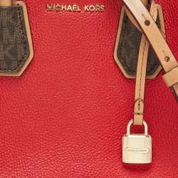 Pre Owned Michael Kors Multicolor Signature Coated Canvas and Leather Mercer Tote