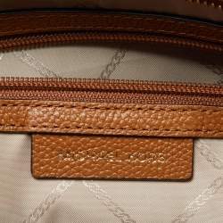 Michael Kors Brown/Tan Signature Coated Canvas and Leather Mae Tote
