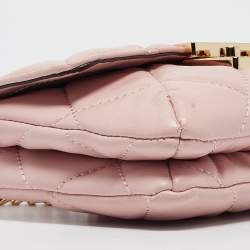 Michael Kors Pink Quilted Leather Small Sloan Crossbody Bag