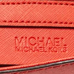 Pre Owned Michael Kors Red Leather Daniela Crossbody Bag