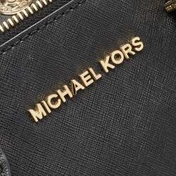 Michael Kors Black Leather Medium Sutton Tote