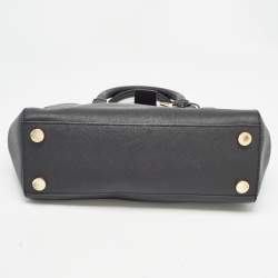 Michael Kors Black Leather Medium Sutton Tote