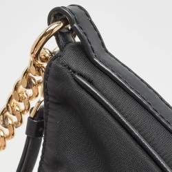 Pre Owned Michael Kors Black Nylon and Leather Gabardine Crossbody Bag