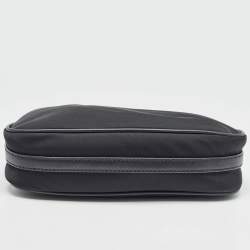 Pre Owned Michael Kors Black Nylon and Leather Gabardine Crossbody Bag