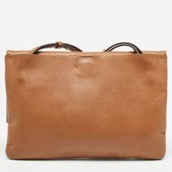 مملوكة مسبقًا Michael Kors Brown Leather Fold Over Flap Shoulder Bag