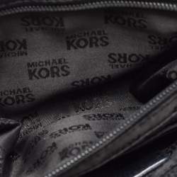 Michael Kors Black Leather Fulton Flap Shoulder Bag