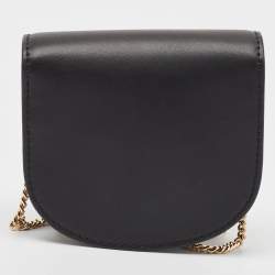 Pre Owned Michael Kors Black Leather Extra-Small Lita Crossbody Bag