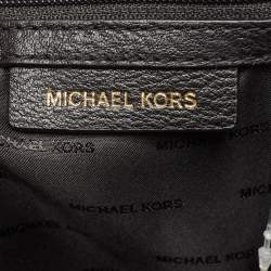 Michael Kors Black Leather Medium Rhea Backpack