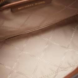 Pre Owned Michael Kors Brown Leather Small Kris Tote