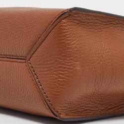 Pre Owned Michael Kors Brown Leather Small Kris Tote