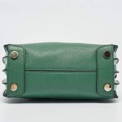 Pre Owned حقيبة يد مايكل كورس مرسر صغيرة جلد نقش ثعبان وجلد عنابي