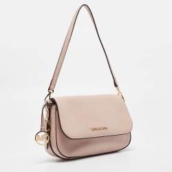 Pre Owned Michael Kors Pink Leather Large Bedford Legacy Shoulder Bag