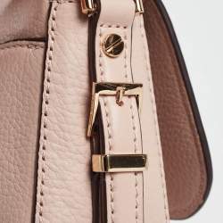 Pre Owned Michael Kors Pink Leather Large Bedford Legacy Shoulder Bag