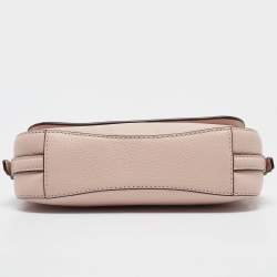 Pre Owned Michael Kors Pink Leather Large Bedford Legacy Shoulder Bag