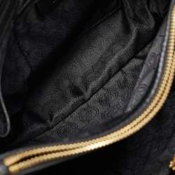 MICHAEL Michael Kors Black Leather Medium Cynthia Tote