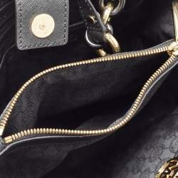 MICHAEL Michael Kors Black Leather Medium Cynthia Tote