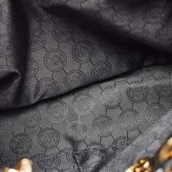 MICHAEL Michael Kors Black Leather Medium Cynthia Tote