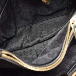 MICHAEL Michael Kors Black Leather Medium Cynthia Tote