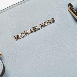 مملوكة مسبقًا Michael Kors Light Blue Leather Medium Selma Tote