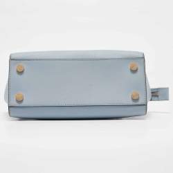 مملوكة مسبقًا Michael Kors Light Blue Leather Medium Selma Tote
