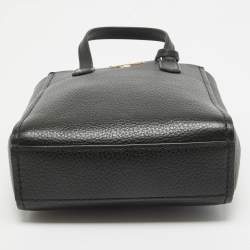Pre Owned Michael Kors Black Leather Extra Small Sinclair Tote