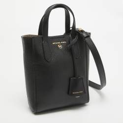 Pre Owned Michael Kors Black Leather Extra Small Sinclair Tote