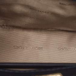 Pre Owned Michael Kors Navy Blue Leather Mini Whitney Top Handle Bag