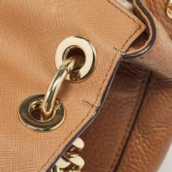 Pre Owned Michael Kors Brown Leather Cecelia Crossbody Bag