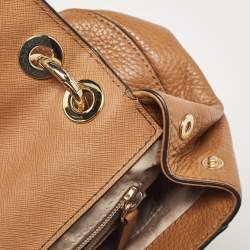 Pre Owned Michael Kors Brown Leather Cecelia Crossbody Bag