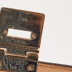 Pre Owned Michael Kors Brown Leather Cecelia Crossbody Bag