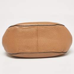 Pre Owned Michael Kors Brown Leather Cecelia Crossbody Bag