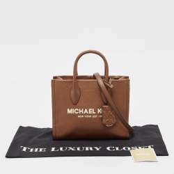 Pre Owned Michael Kors Brown Leather Mirella Tote