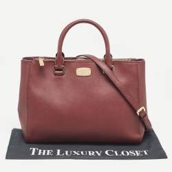 Michael Kors Burgundy Leather Kellen Tote