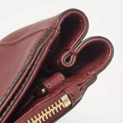 Michael Kors Burgundy Leather Kellen Tote