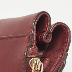 Michael Kors Burgundy Leather Kellen Tote