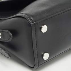 Pre Owned حقيبة مايكل كورس بريستول يد علوية جلود سوداء مزخرفة