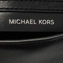 Pre Owned حقيبة مايكل كورس بريستول يد علوية جلود سوداء مزخرفة